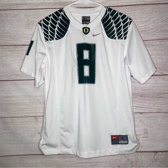 Nike Other - Nike Oregon Ducks Marcus Mariota football jersey white/green/silver